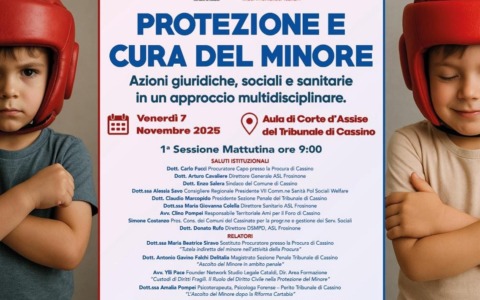 “Protezione e Cura del Minore”: evento a Cassino