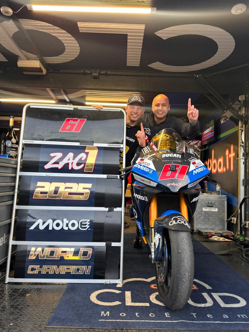 Andrea Saccucci, ingegnere ciociaro campione del mondo di MotoE