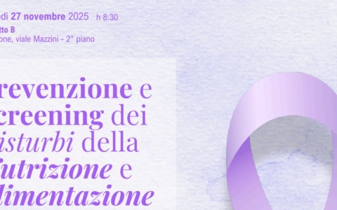 Giornata di screening per i Disturbi della Nutrizione e Alimentazione il 27 novembre