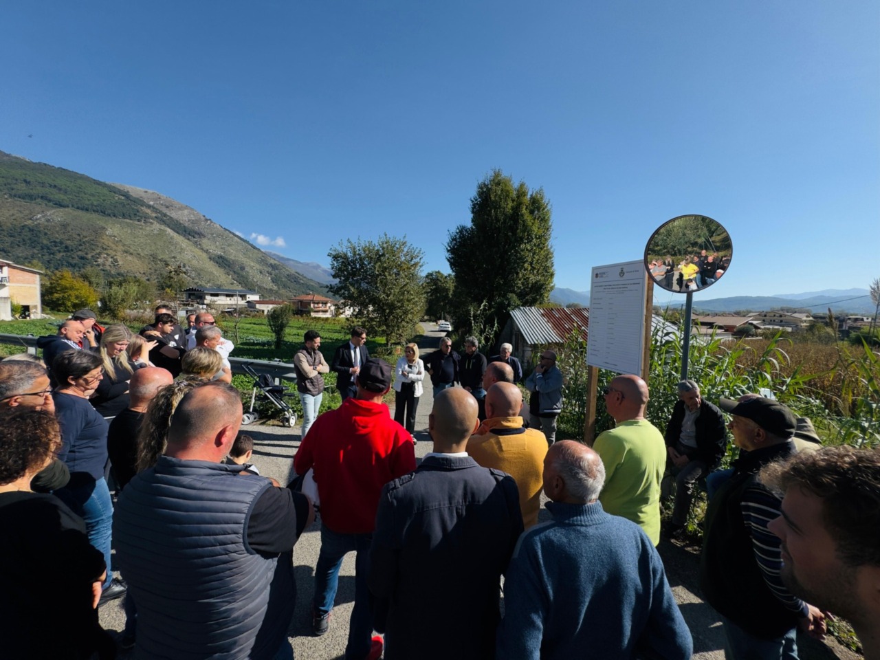 Inizio dei lavori di messa in sicurezza della strada comunale a Grignano