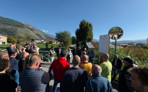 Inizio dei lavori di messa in sicurezza della strada comunale a Grignano