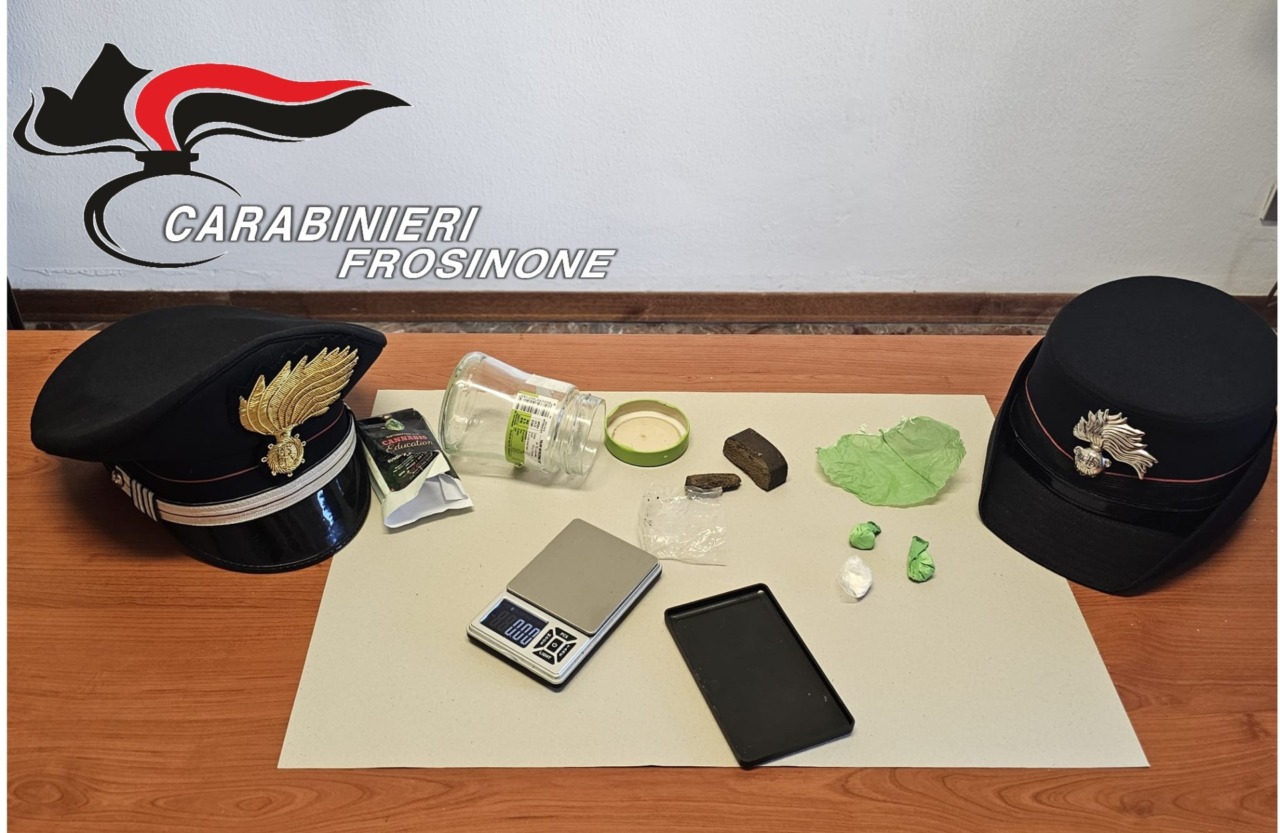 Operazione contro lo spaccio di droga, arrestato un giovane di Fiuggi