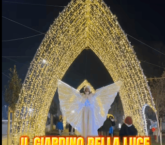 Accensione del Giardino della Luce in Piazza dello Scalo