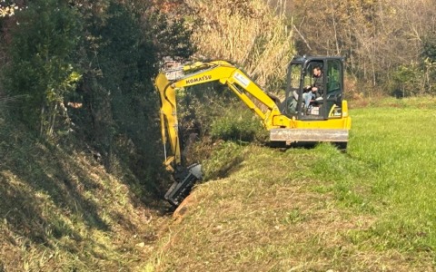 Manutenzione idraulica nel sud di Anagni da parte di Anbi Lazio