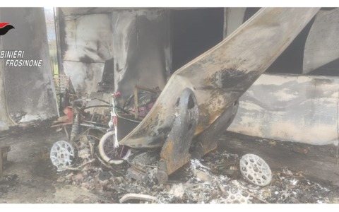 Carabinieri salvano un barboncino e rimuovono una bombola del gas in un incendio ad Amaseno