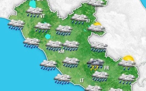 Rafforzata l’allerta meteo nel Lazio