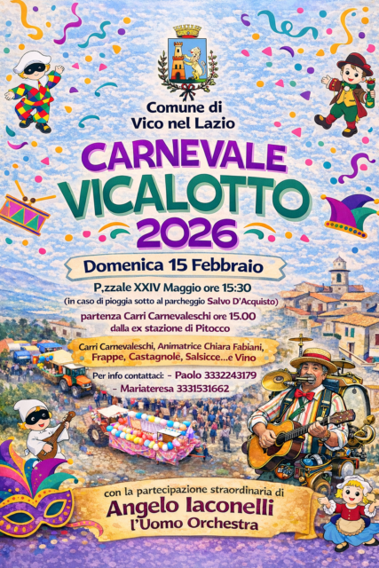 Carnevale Vicalotto 2026: celebrazione di cultura e divertimento