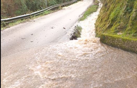 Frane e allagamenti nel Frosinate a causa del maltempo