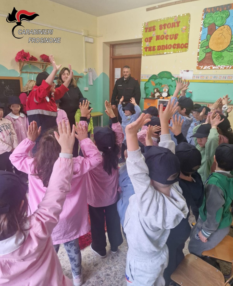Proseguono le attività dei Carabinieri con i bambini della Scuola dell’Infanzia