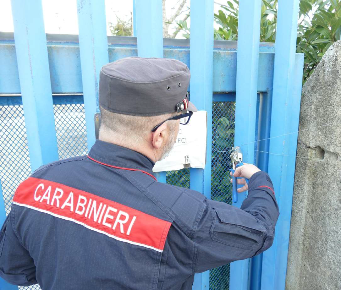 Sequestrato un opificio per lavorazioni senza autorizzazioni