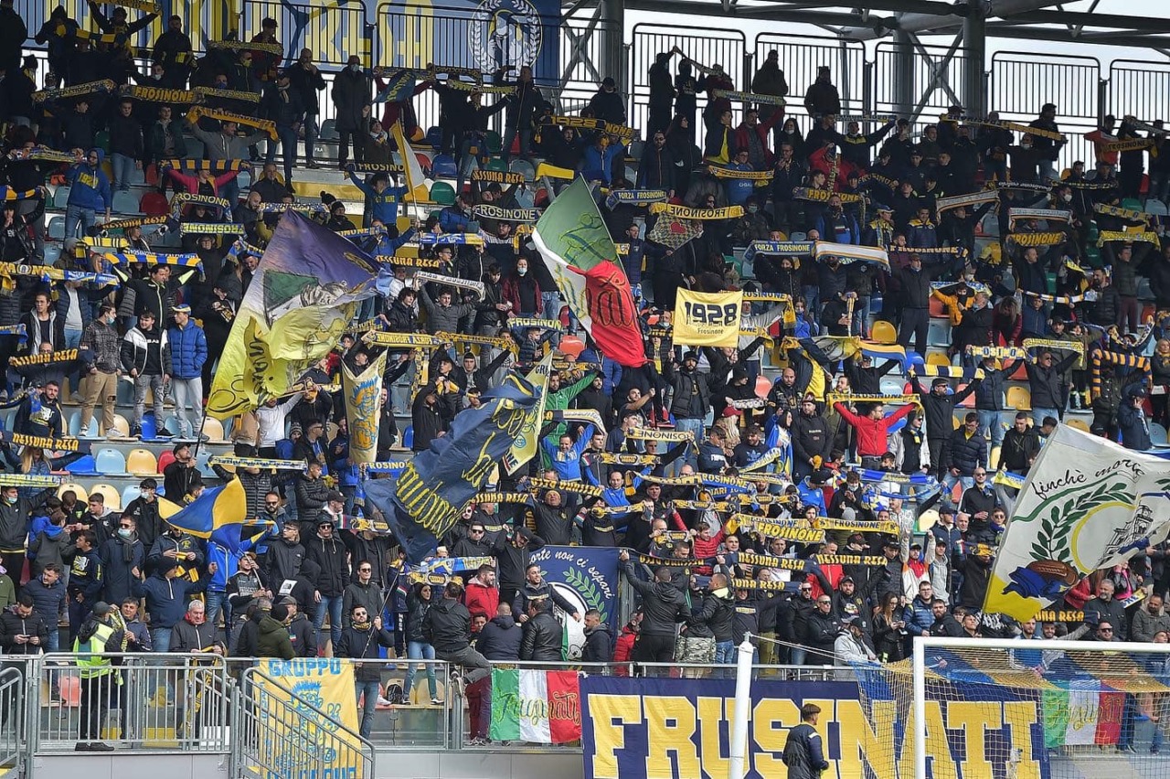 Frosinone, entusiasmo tra i tifosi