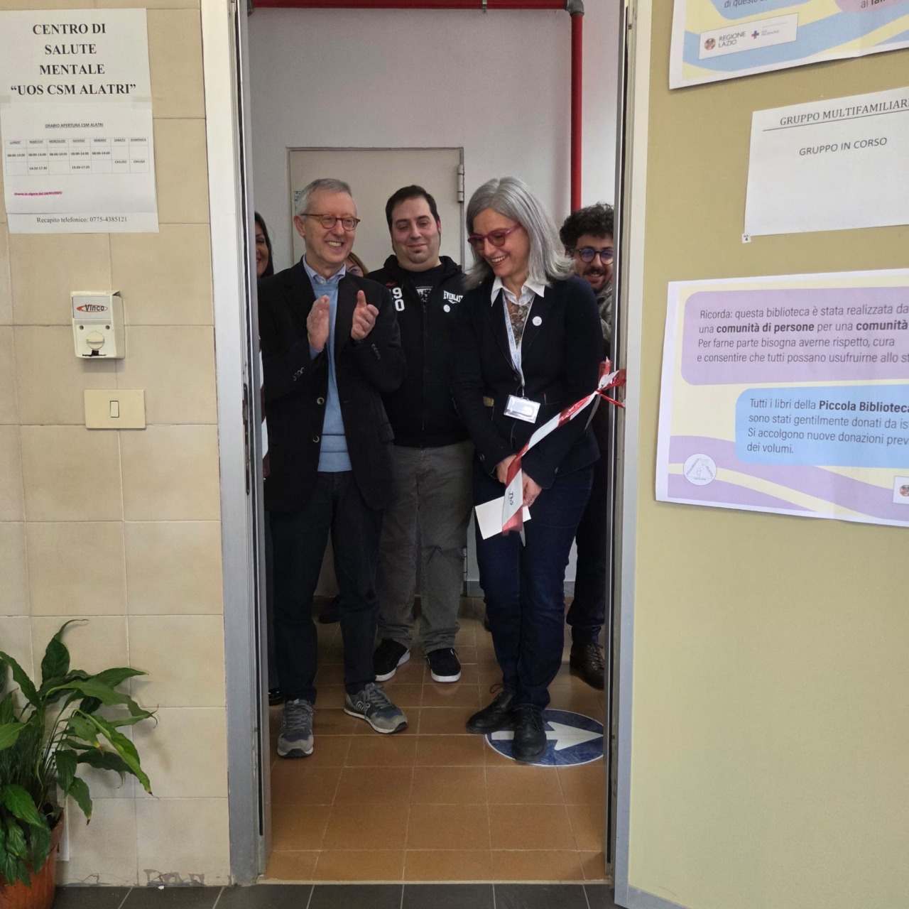 Inaugurata la Piccola Biblioteca dell’Attesa presso il CSM di Alatri