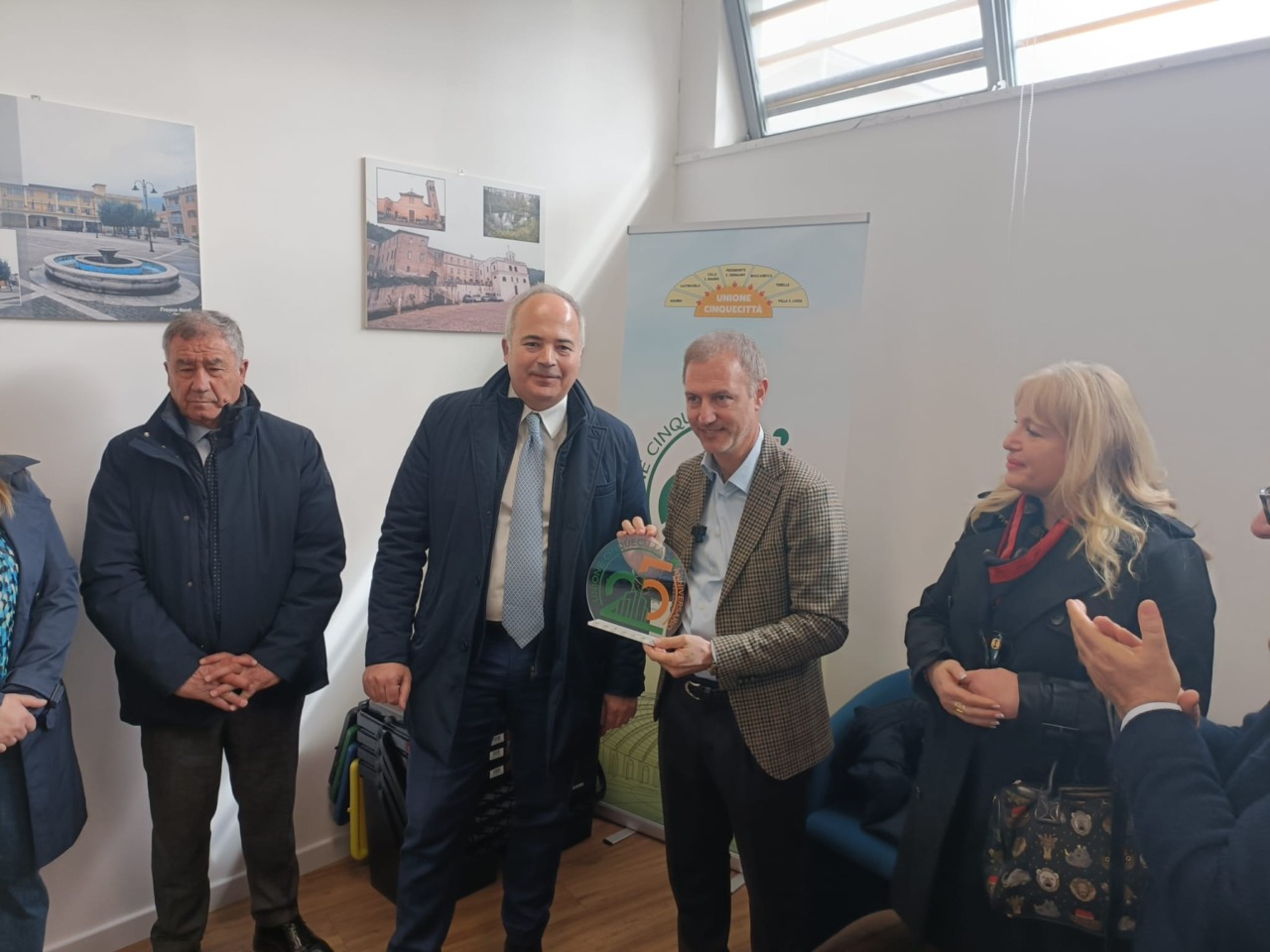 Pasquale Ciacciarelli, Assessore Regionale, visita l’Unione Cinquecittà