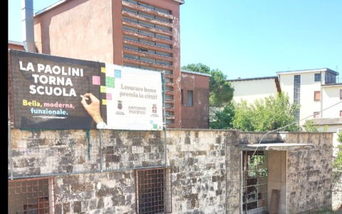 Ristrutturazione dell’ex scuola Paolini: cantiere in corso