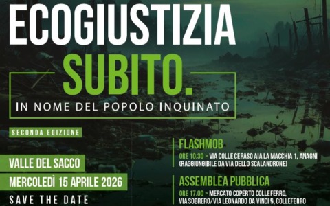 Ritorna la campagna “Ecogiustizia Subito” nella Valle del Sacco per bonifiche e giustizia ambientale